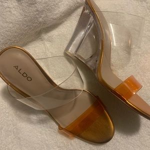Clear Wedge Heels